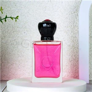 فنی کیپ کے ساتھ 100ml مربع پرفیوم کی بوتل